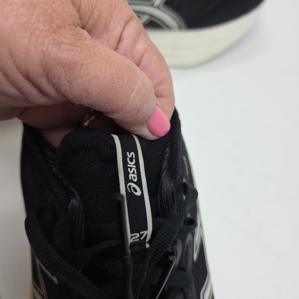 Asics Gel-Nimbus 27 Sneaker Running Shoes Mens 9 Black 1011B958 Lace Up Low Top - Picture 11 of 12